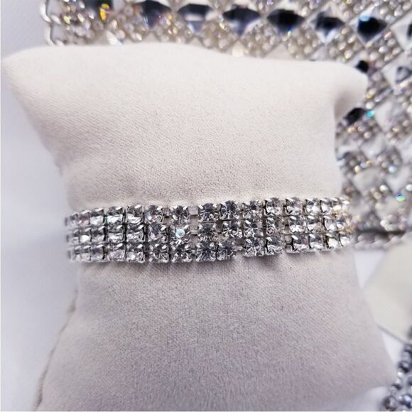 Bling Jewelry & Matching Crossbody NEW Prom Jewelry Accessories Wedding NEW - Picture 3 of 14